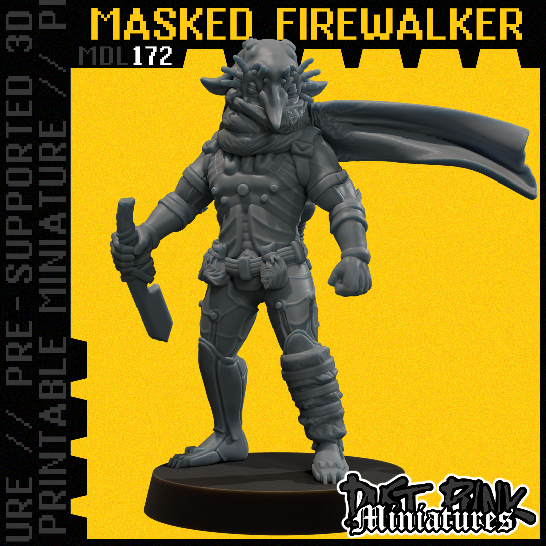 MDL172 MASKED FIREWALKER [PRE-SUPPORTED]